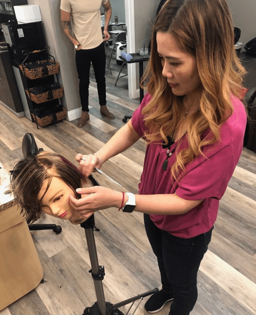 <h3>Phase 2: Clinic</h3><h3 class="widget-title">During Phase 2, students advance to the clinic floor, which is our Salon Alure full-service salon space. They will be able to perform services on guests right across from where our licensed stylists are servicing the Salon Alure clientele. This gives our students the opportunity to experience what it is truly like working behind the chair but with the security of having a team of professionals instructing & coaching them as they work. <br /><br /> Students will learn effective client communication skills, advanced hair & nail techniques, & how to perform skin care services. Salon Alure clients receive the benefit of a free mini-facial, hand/arm massage, & aromatherapy with each hair service. Students will learn how to perform those rituals as well, which is just one small example of the specialised advanced instruction our students will receive.</h3>